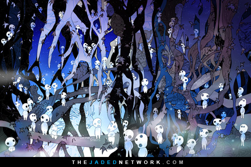 princess mononoke tree spirits. Princess Mononoke - Midnight