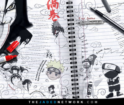 Naruto - Ninja Doodles - Anime, Manga, & Game Desktop Wallpaper